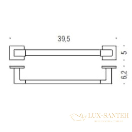 полотенцедержатель colombo design basic q b3709, хром