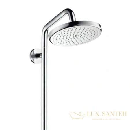 душевая стойка hansgrohe croma 27185000 220 air 1jet showerpipe, поворотный держатель 400 мм, ½’