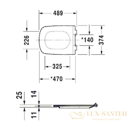 сиденье duravit durastyle 0060510000 для унитаза с крышкой, белый