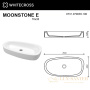 умывальник whitecross moonstone e 70x35, белый глянец иск. камень