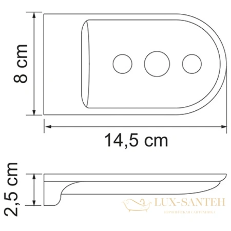 мыльница wasserkraft kammel k-8369w, белый