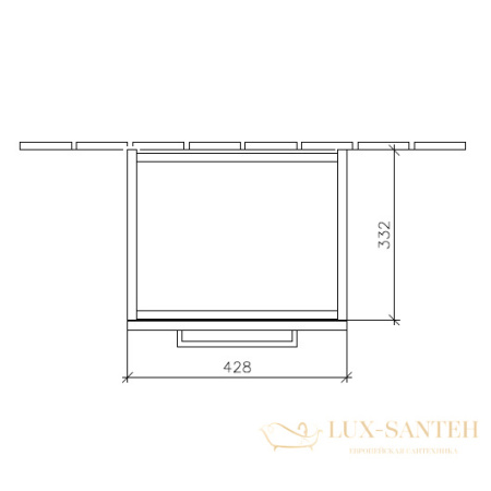 тумба под раковину villeroy & boch avento a88700b3 430х514х352 мм петли слева, crystal black 