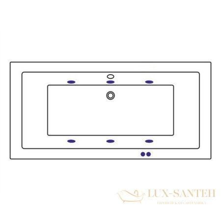 ванна whitecross savia duo 170x80 "soft", 0103.170080.100.soft.br, белый