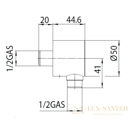 шланговое подсоединение bossini oki v00280.030, хром