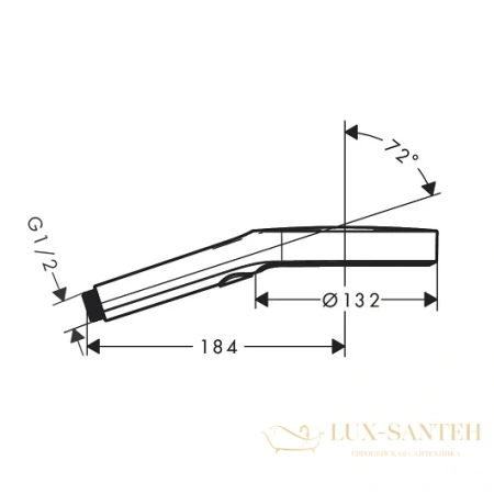 лейка для душа hansgrohe rainfinity 130 3jet 26864000, хром