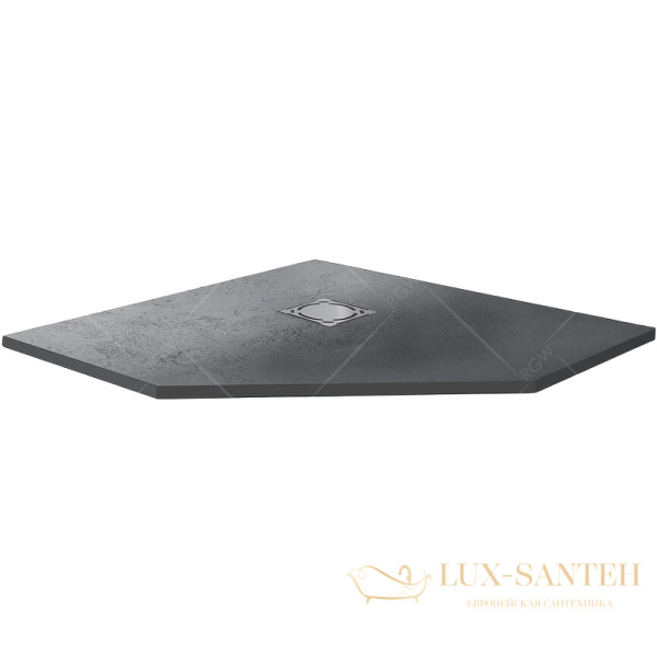 душевой поддон rgw stone tray 16155100-02 из искусственного камня st/t-g 100х100, графит