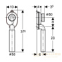сифон для писсуара geberit 152.951.11.1 вертикальный выпуск, d50, белый