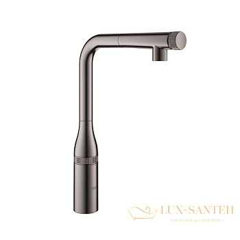 смеситель grohe essence smartcontrol 31615a00 для мойки, темный графит глянец