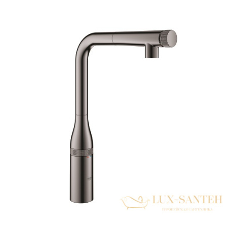 смеситель grohe essence smartcontrol 31615a00 для мойки, темный графит глянец