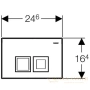 смывная клавиша geberit delta50 115.135.11.1 для инсталляции, альпийский белый