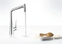 смеситель для кухни hansgrohe metris сталь 14820800