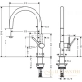 смеситель для кухни hansgrohe m54 talis 220 72804000