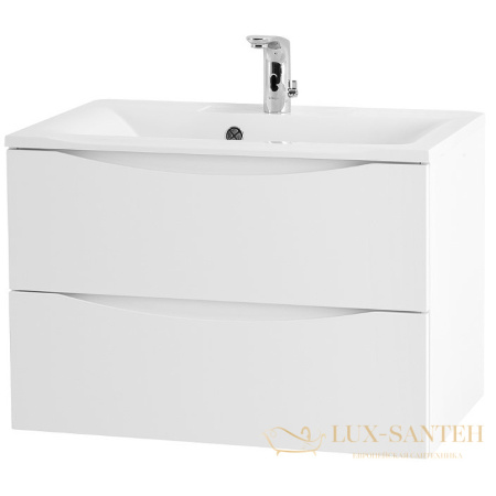 тумба под раковину belbagno marino marino-650-2c-so-bl-p 65 см подвесная, bianco lucido