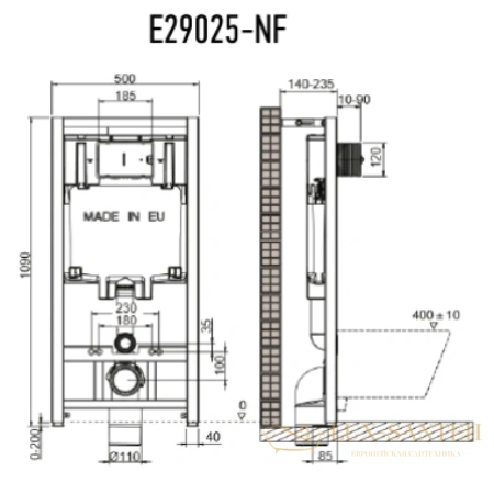 комплект jacob delafon rodin+ e21751ru-00: подвесной унитаз edy102-00 + e23280-00 + система инсталляции e29025-nf + e4316-cp, белый