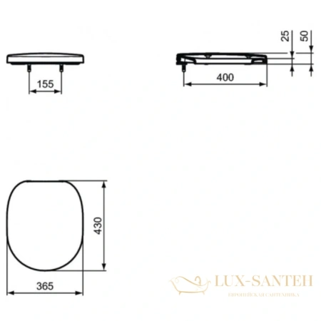 подвесной унитаз ideal standard connect w941102 с сиденьем микролифт, белый