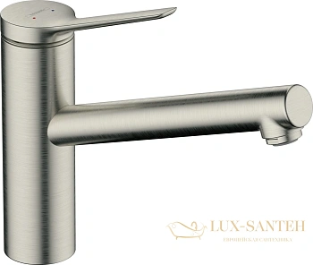 смеситель для кухни hansgrohe zesis m33 74802800 150 1jet сталь