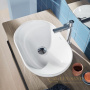 раковина накладная duravit d-neo 2372600070 600х400 мм, белый