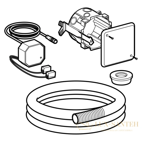 монтажный комплект для систем электронного управления смывом унитаза geberit 115.861.00.1