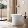 чаша приставного безободкового унитаза duravit white tulip 2001090000 rimless, белый