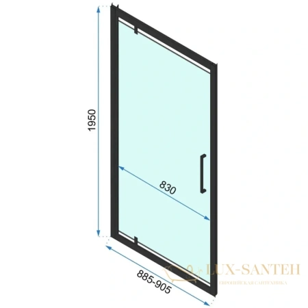 душевая дверь rea rapid swing rea-k6409 90 см 