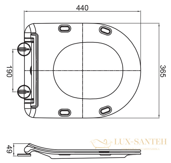 сиденье cezares stylus czr-2316-sc для унитаза с микролифтом, белый