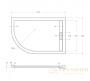 экран для поддона из искусственного мрамора cezares tray-as-rh-120/80-100-scr-l, белый