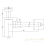 сифон timo 958/02l для раковины, бронза
