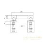 каскадный излив bossini cascata-wall 250 i00271f.030, хром