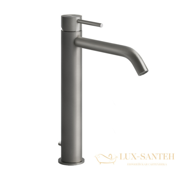 смеситель высокий для раковины gessi 316 flessa 54003.239, steel brushed