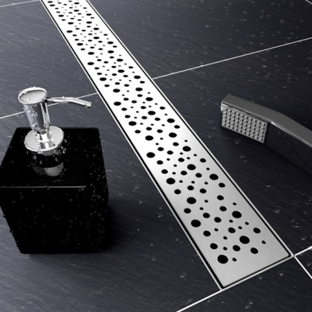 декоративная решетка tece tecedrainline «drops» 600730 700 мм, глянец