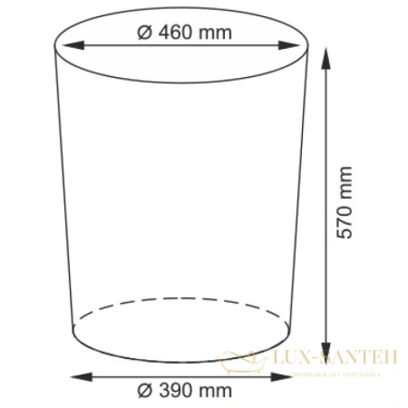 плетеная корзина wasserkraft leine wb-350-l для белья, светло-коричневый