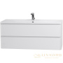 тумба под раковину belbagno albano albano-1200-2c-so-bl 120 см подвесная, bianco lucido