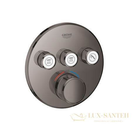 термостат grohe grohtherm smartcontrol 29121a00, темный графит глянец