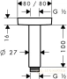 потолочное подсоединение hansgrohe raindance e 100 27467000