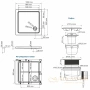 акриловый поддон wasserkraft amper 29t19 100x100 см, белый