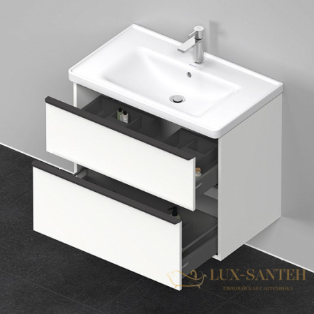 тумба под раковину duravit d-neo de435501818 784х452х625 мм, белый