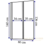 шторка rea agat rea-w0700 для ванны 80 см 