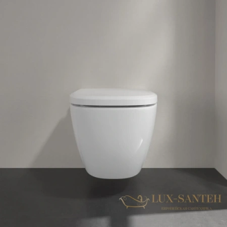 подвесной безободковый унитаз villeroy & boch antheus 4608r0r1, альпийский белый