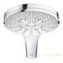 ручной душ grohe rainshower smartactive 130 26544000, хром