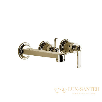 смеситель gessi venti20 65042.710 для ванны, brass pvd