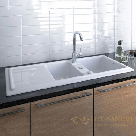 кухонная мойка duravit cassia 80 7513110000 1160х510 мм, белый