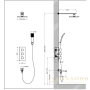 душевой комплект timo tetra-thermo sx-0199/17sm 200 мм, золотой матовый