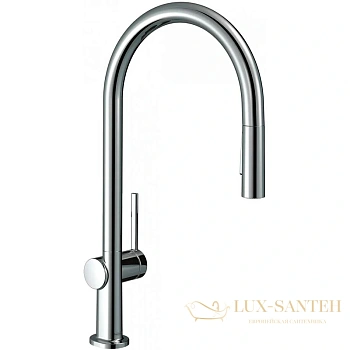 смеситель для кухни hansgrohe talis m54 72801000 с вытяжным душем, хром