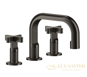 смеситель для раковины gessi inciso+ 58111.299, black xl