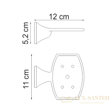 мыльница wasserkraft wern k-2569, хром