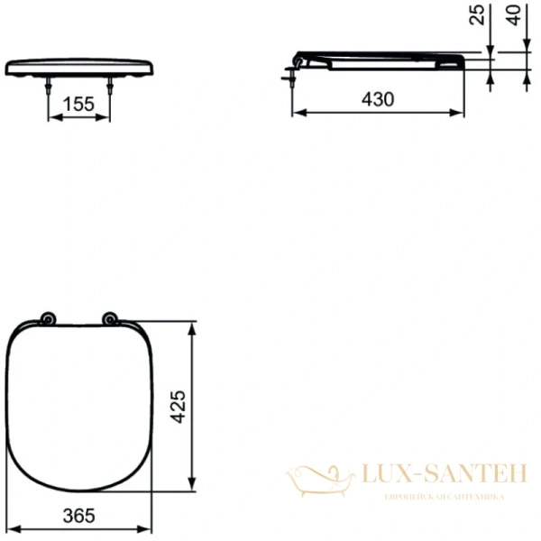 сиденье ideal standard tempo t679301 для унитаза с микролифтом, белый