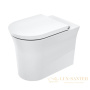 чаша приставного безободкового унитаза duravit white tulip 2001090000 rimless, белый