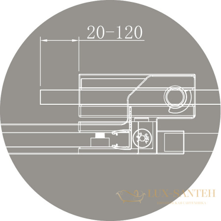 душевой уголок cezares slider slider-a-2-80/90-c-cr 90х90 профиль хром, стекло прозрачное