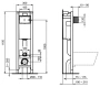 комплект унитаз с инсталляцией и крышкой ideal standard exacto rimless prosys eco frame m x022601