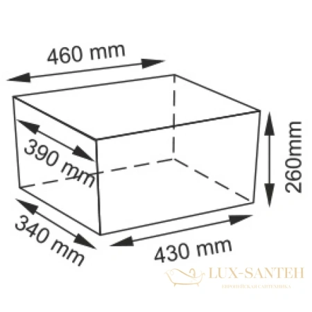 плетеная корзина wasserkraft berkel wb-480-l для белья, темно-коричневый